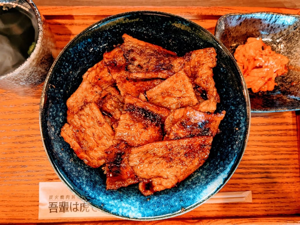 佐賀市　炭火焼肉丼専門店　並　吾輩は虎である